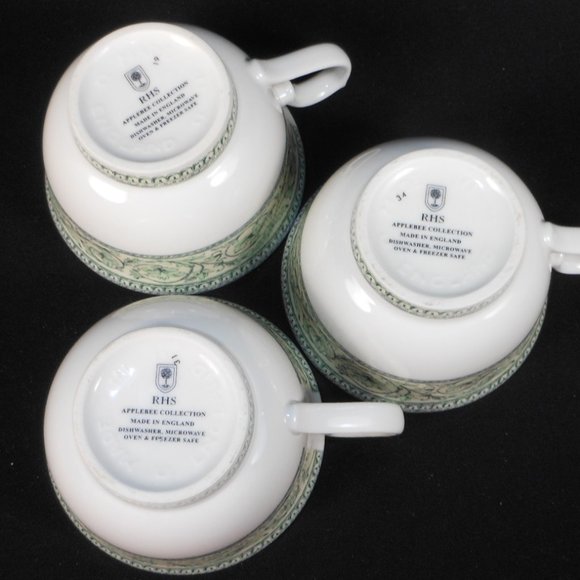 3 footed tea cups. RHS UK Applebee Collection - Picture 6 of 6